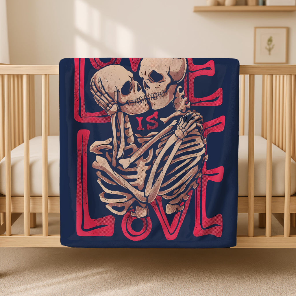 Skeleton Love Blanket,Skeleton Couple Gift,Gothic Valentine Skeleton Blanket,Dark Romantic Home Decor, Occult Valentine Gift,Skeleton Couple