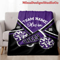 Personalized Cheer Team Blanket, Senior Cheerleading Coach Family Home Decor, Competitive Spirit Birthday, Dance Cheer Mom Birthday Girl