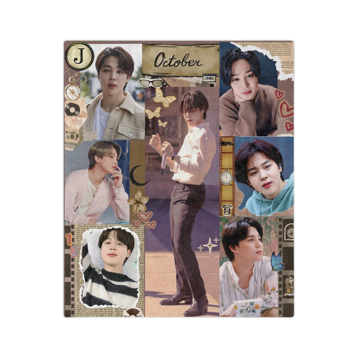 Jimin Blanket, Mochi blanket, Park Jimin Blanket, K-pop Blanket, Gift for Army, K-pop Fan gift, K-pop Merch Blanket, Soft Gift for Fans