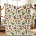 Toy Story Blanket, Baby Shower Gift, Customizable Blanket, Disney Blanket, Disney Home Decor, Woody and Buzz Blanket, Woody Sherpa Blanket