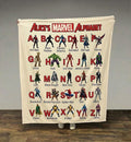 Personalized Marvel Superhero Alphabet Blanket, Custom Kids Blanket, Baby Blanket, Gift for Kids, Boys Birthday Gift