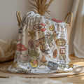 Toy Space Adventure Velveteen Plush Blanket | Retro Toy Pattern, Toy Story Blanket