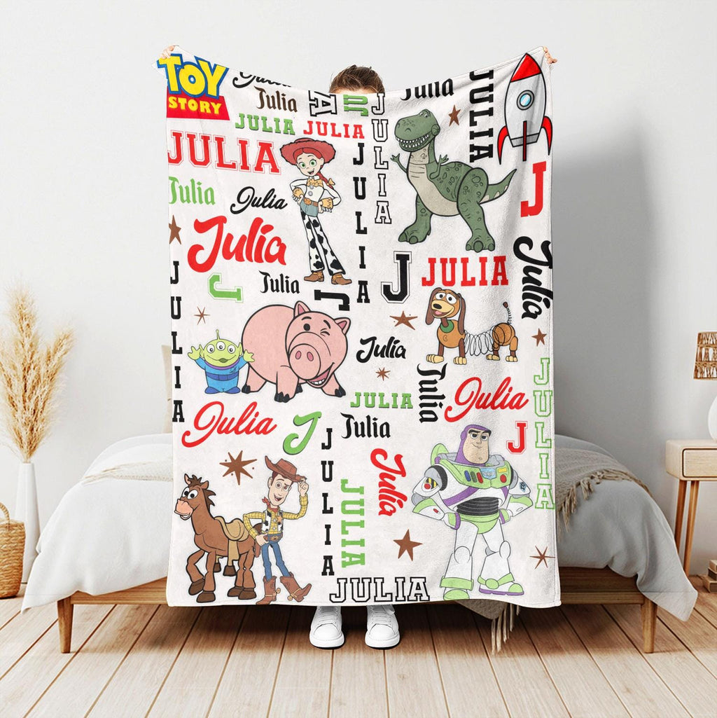 Personalized Star Wars Blanket with Name, Custom Name Collage Galaxy Throw, Jedi Fan Gift for Boys Girls, Star War Nursery, Minky Blanket