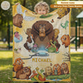 Personalized Cartoon Pixar Blanket, Hopper Inspired Custom Name Blanket, Cute Kids Fleece Throw, Birthday Gift for Boy Girl, Disney Family