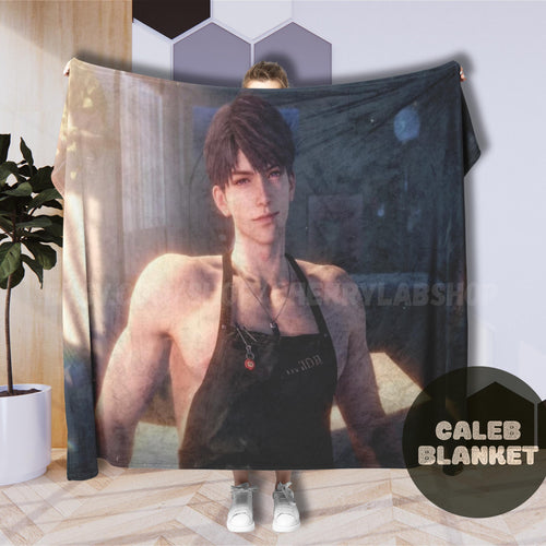Caleb Love and Deepspace Blanket, otome blanket, sylus, xavier, zayne, rafayel,anime blanket,gaming blanket, caleb lads, caleb blanket, lads