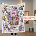 Personalized Hannah Montana Blanket, Minky Flannel Throw, Custom Name Gift