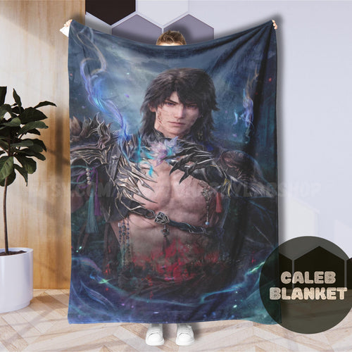 Caleb Love and Deepspace Blanket, otome blanket, sylus, xavier, zayne, rafayel,anime blanket,gaming blanket, caleb lads, caleb blanket, lads