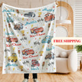 Lightning McQueen Baby Blanket, Baby Shower Gift, Customizable Blanket, Disney Blanket, Disney Home Decor, Cars Blanket, Sherpa Blanket