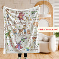 Personalized Toy Story Blanket, Custom Name Minky Flannel Throw