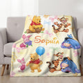 Personalized Winnie the Pooh Blanket, Custom Name with Winnie the Pooh Blanket, Classic Pooh Blanket, Storybook Newborn Gift