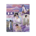 Namjoon Blanket, K-pop Fan Gift, K-pop Lover Blanket, gift for Birthday, Gift for Friends, Valentine's Day, Mom Gift, Lavender RM Blanket