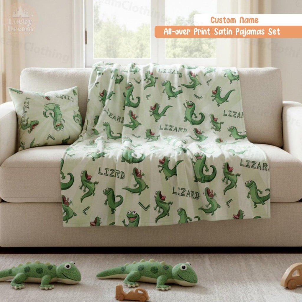 Personalized Disney Pixar Movie Hoppers Blanket, Custom Name Tom Lizard Meme Baby Blanket, Baby Shower Gift, Lizard Funny Bday Gift For Boy