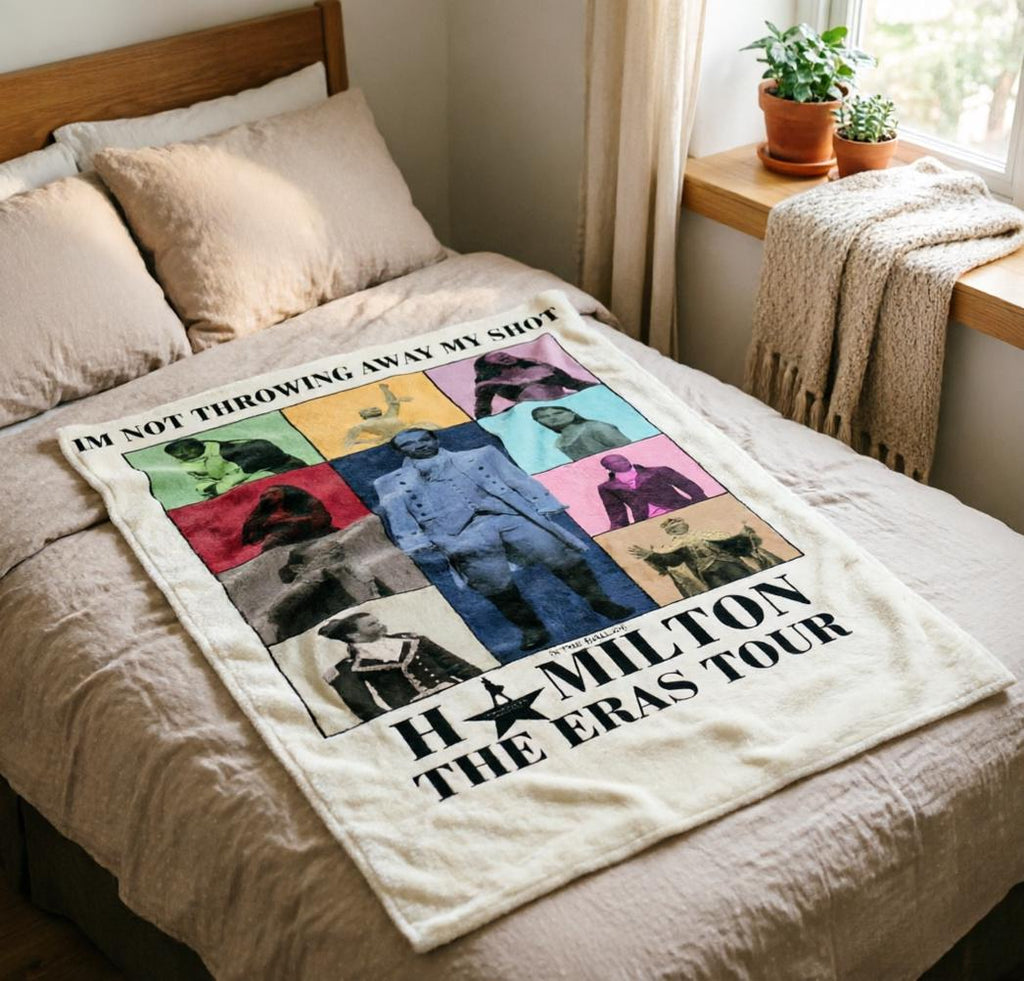 Hamilton Eras Tour Blanket Soft Throw, Broadway Gift