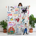Personalized The Little Mermaid Blanket, Custom Ariel Blanket, Disney Princess Blanket, Personalized Blanket for Kids,Toddler Birthday Gift