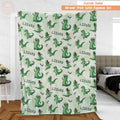 Personalized Disney Pixar Movie Hoppers Blanket, Custom Name Tom Lizard Meme Baby Blanket, Baby Shower Gift, Lizard Funny Bday Gift For Boy