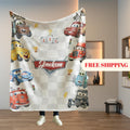 Lightning McQueen Baby Blanket, Baby Shower Gift, Customizable Blanket, Disney Blanket, Disney Home Decor, Cars Blanket, Sherpa Blanket