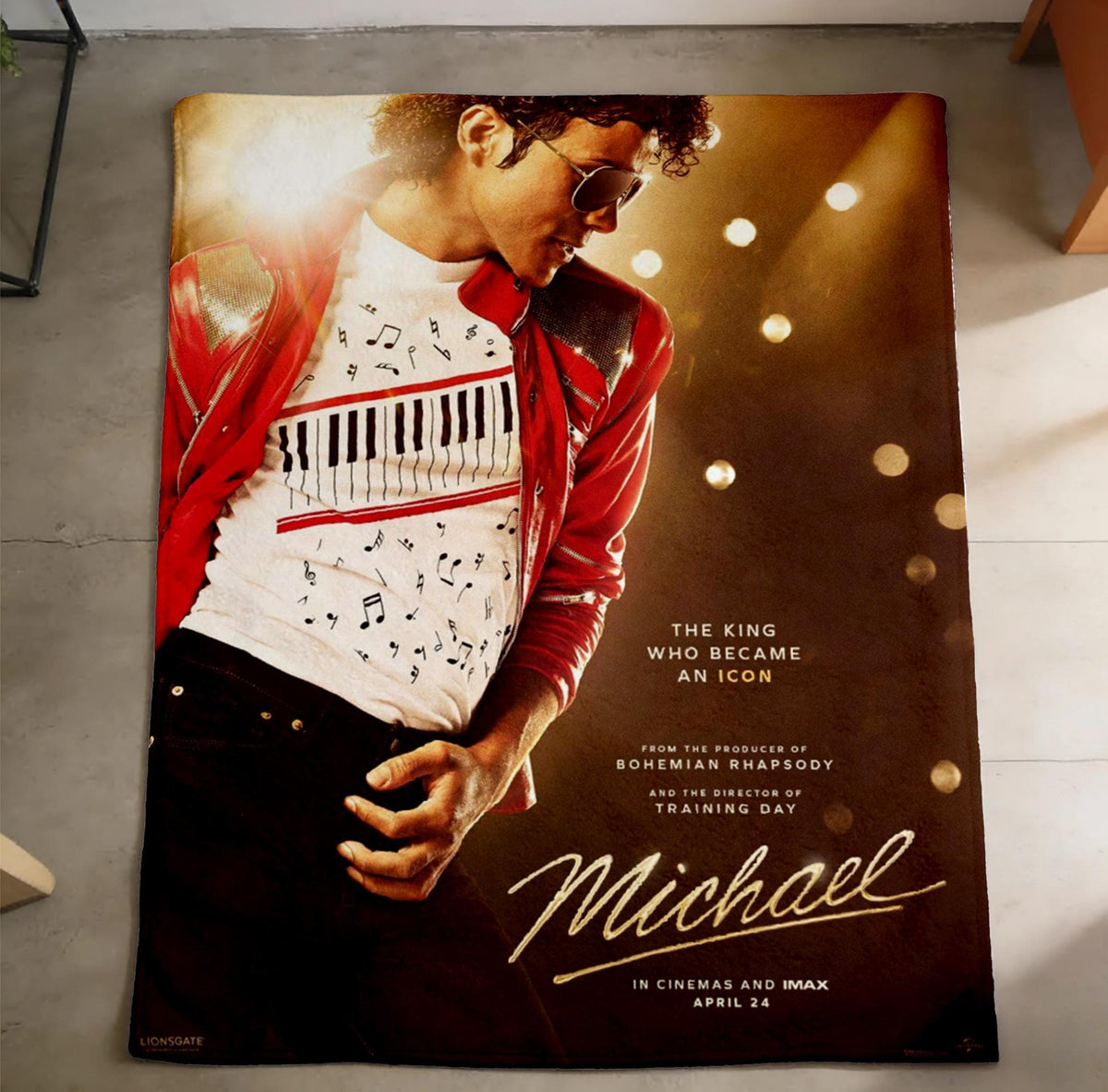 Michael Jackson Live Performance Blanket Soft Throw King of Pop Fan Keepsake Throw