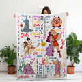 Personalized Hercules Blanket, Custom Hercules Hades Megara Zeus Fleece Throw, Disney Inspired Movie Fan Gift, Birthday Gift for Kids Adult