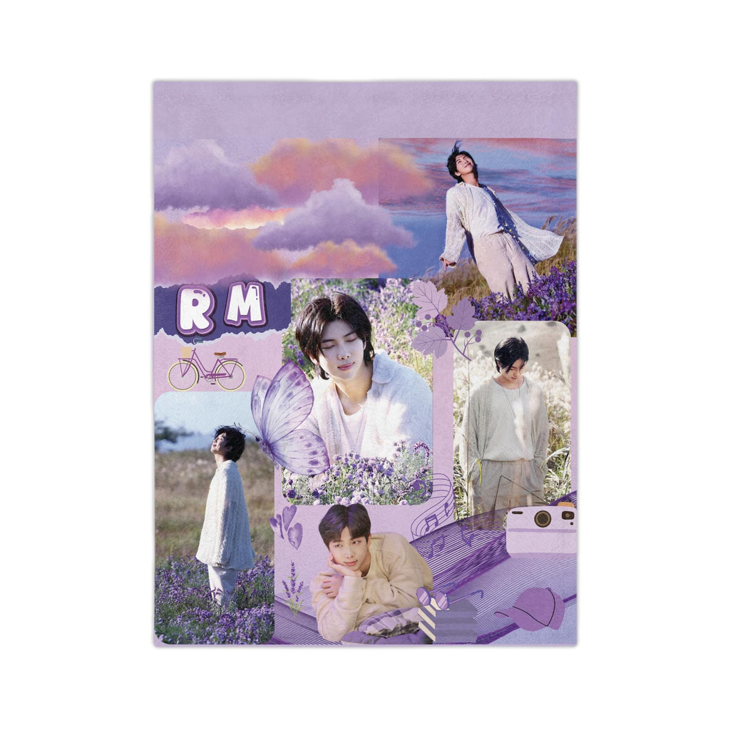 Namjoon Blanket, K-pop Fan Gift, K-pop Lover Blanket, gift for Birthday, Gift for Friends, Valentine's Day, Mom Gift, Lavender RM Blanket