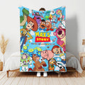 Personalized Toy Story Blanket, Woody Buzz Lightyear Jessie Toy Story Blanket, Custom Name Disney Toy Story Blanket, Birthday Boy or Girl