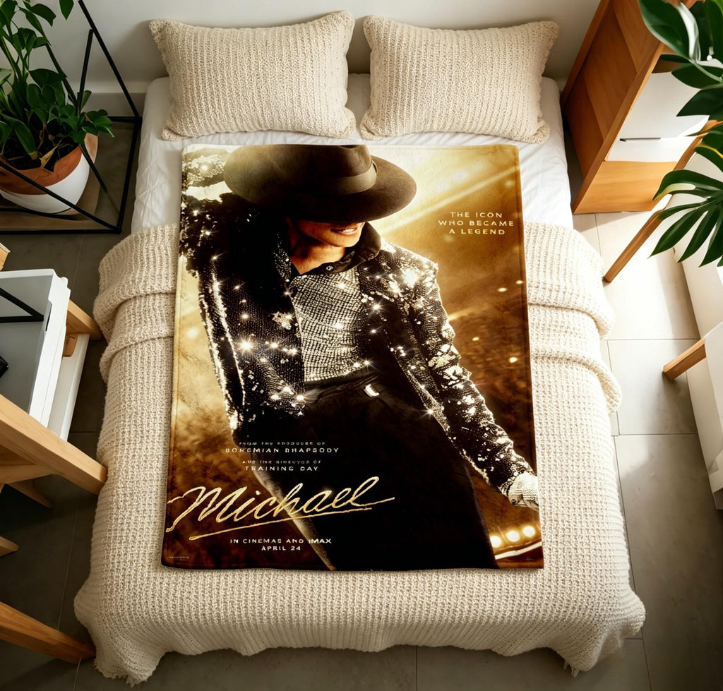 Michael Jackson 2026 Movie Blanket Soft Throw, Fan Gift