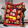 Personalized Disney Mickey Mouse Blanket, Custom Disneyland Blanket, Disneyworld Birthday Gift Birthday Boy, Cozy Disney Home Decor