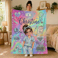Personalized Certified Nurse Assistant Blanket, Custom CNA Gift, CNA Throw, CNA Appreciation, Healthcare Worker Gift, Nurse Graduation Gift