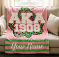 Personalized Alpha Kappa Alpha Blanket Soft Throw, Custom Name AKA Gift