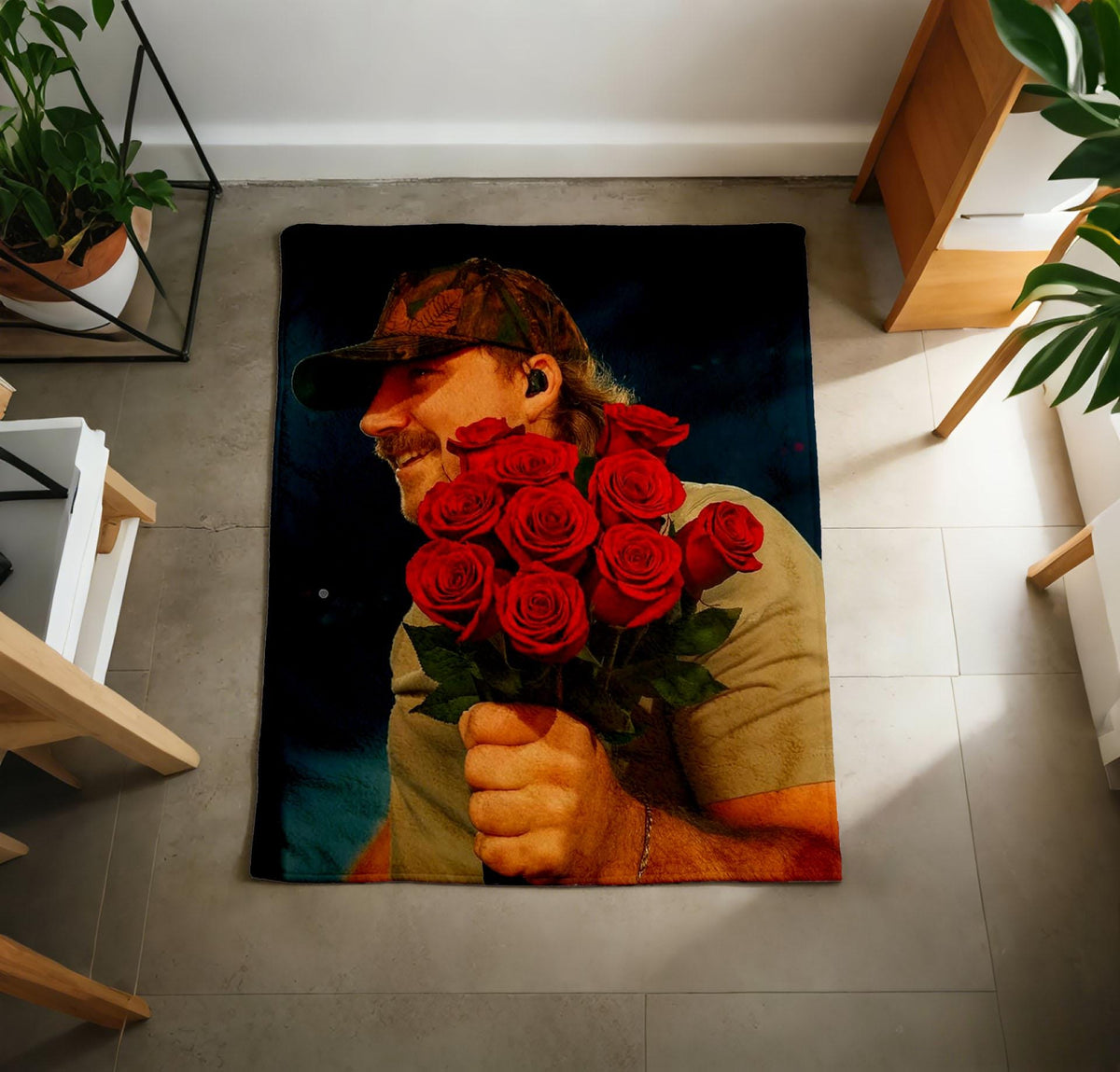 Morgan Wallen Concert Photo Blanket Soft Throw, Country Music Fan Gift