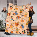 Personalized Winnie The Pooh Halloween Blanket, Pooh and Friends Halloween Fleece Blanket, Toddler Birthday Gift, Fall Tigger Piglet Pooh