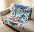 Personalized Dragon Tales Blanket Soft Throw, Custom Name Throw, Kids Birthday Gift