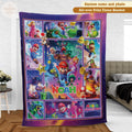 Personalized Galaxy Adventure Blanket, Custom Name Space Theme Throw, Bday Gift for Boys and Gamers, Colorful Galaxy Cartoon Throw Blanket
