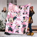 Personalized Disney Minnie Mouse Blanket, Custom Name Cartoon Movie Fleece Blanket, Magical Girl Nursery Decor Gift 2026, Baby Blanket