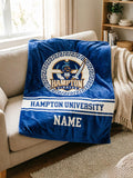 Personalized Hampton University Pirates Throw Blanket – HBCU Grad Alumni Gift