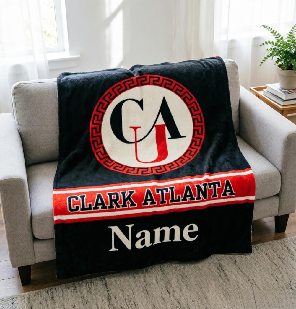 Personalized Clark Atlanta University Throw Blanket – CAU Alumni Game Day Gift