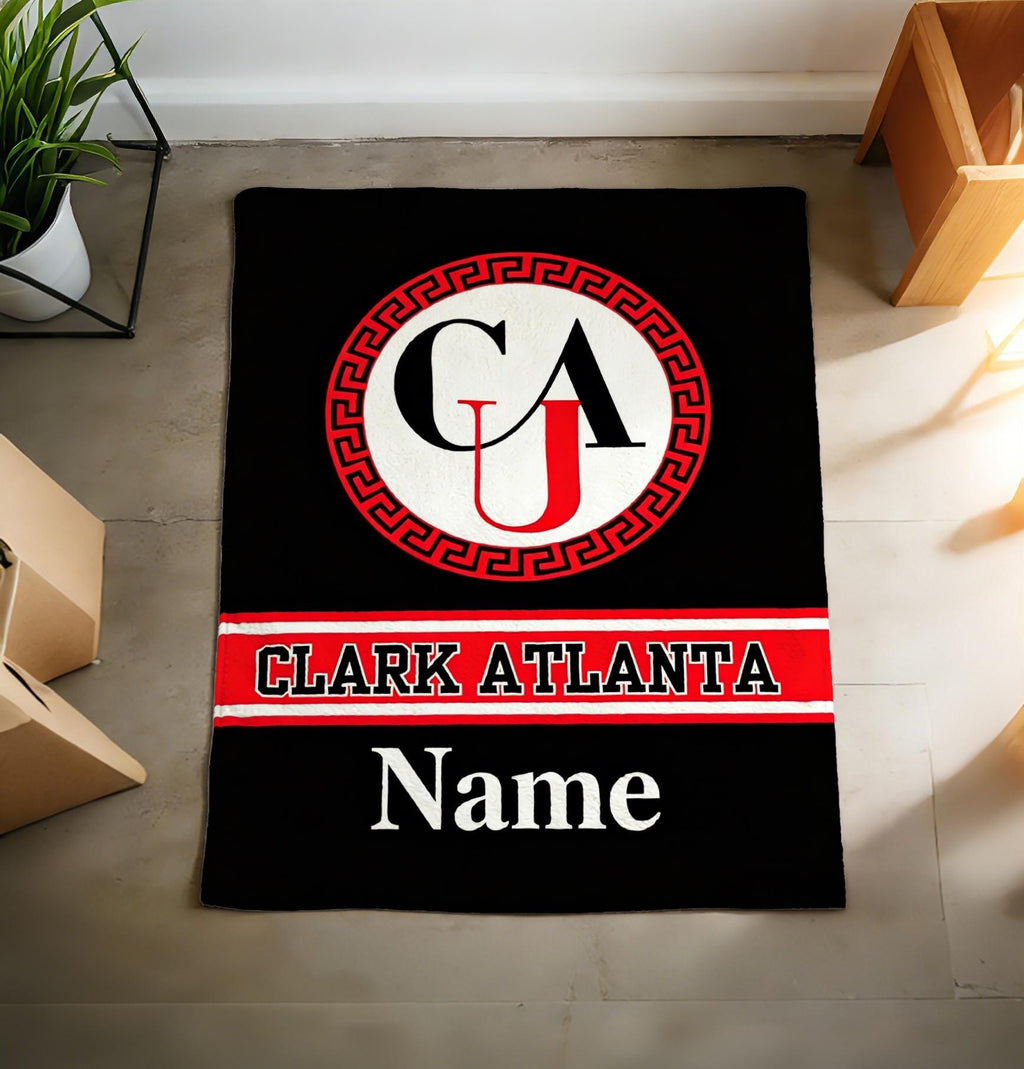Personalized Clark Atlanta University Throw Blanket – CAU Alumni Game Day Gift