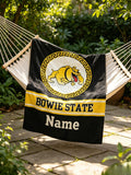 Personalized Bowie State University Blanket – Game Day Throw, Dorm Decor, Graduation Gift