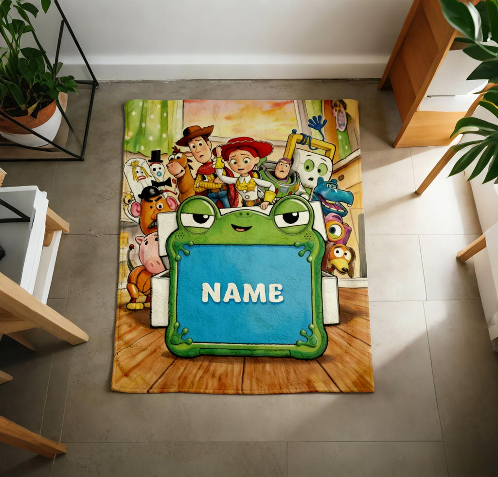 Full Toy Story Characters Blanket Soft Throw, Bedroom Decor Throw, Newborn Gift