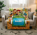 Full Toy Story Characters Blanket Soft Throw, Bedroom Decor Throw, Newborn Gift