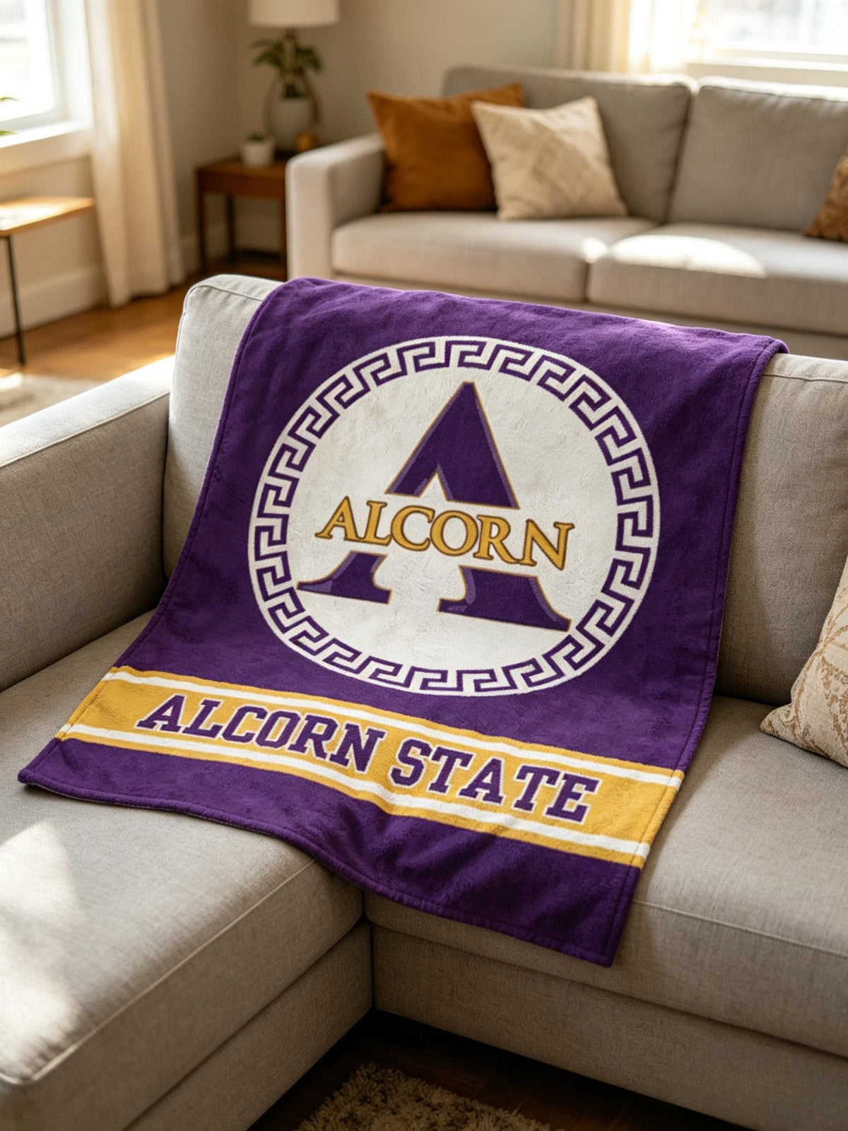 Alcorn State University Plush Blanket – Game Day Throw, Dorm Decor, Graduation Gift