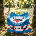 Delaware State Hornets Plush Blanket – Game Day Throw, Dorm Decor