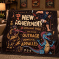 This Is An Outrage Dungeon Crawler Carl Blanket, Princess Donut And Mongo Fleece Blanket, New Achievement, Bookish Throw For Bed Couch Sofa