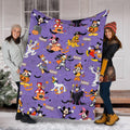 Personalized Disney Mickey and Friends Halloween Blanket, Disneyland Blanket, Disneyworld Birthday Gift Birthday Boy, Cozy Disney Home Decor