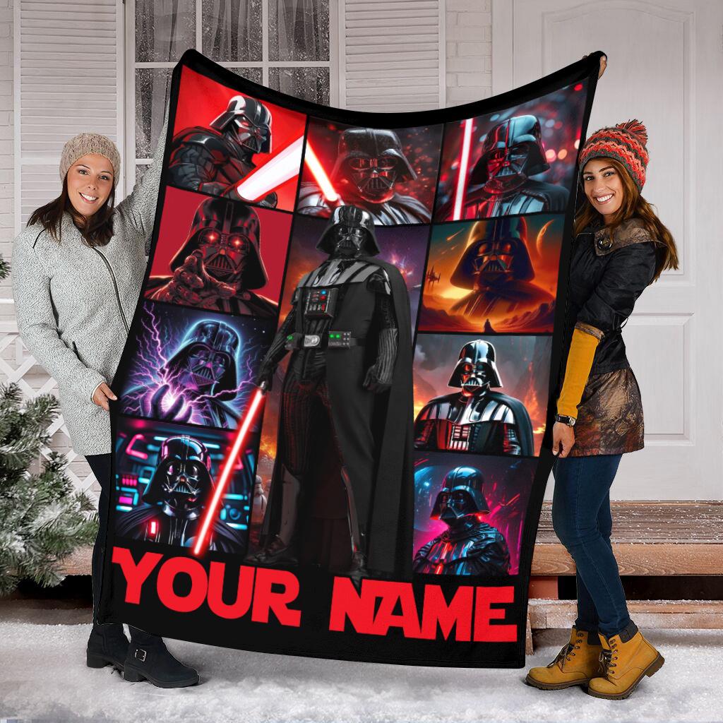 Personalized Darth Vader Fleece Blanket, Disneyland Star Wars Blanket, Christmas Blanket, Birthday Gift Birthday Boy, Cozy Disney Home Decor