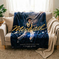Michael Jackson "The Origin of an Icon" Blanket Soft Throw, Concert Poster Throw