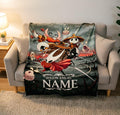Personalized Hollow Knight Silksong Blanket, Ancient Temple Scene Throw