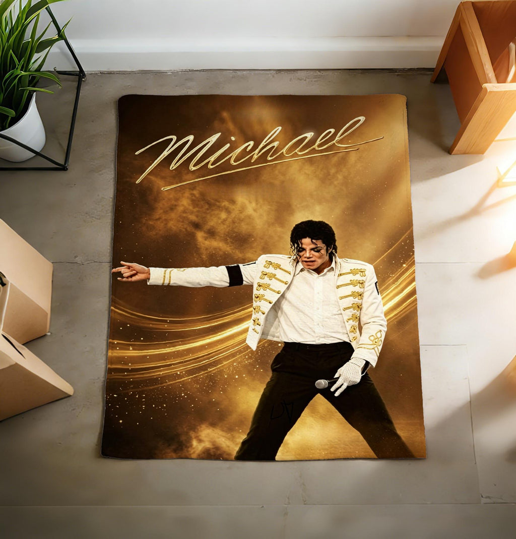 Michael Jackson Thriller Art Blanket Soft Throw Movie Poster Fan Memorabilia Throw