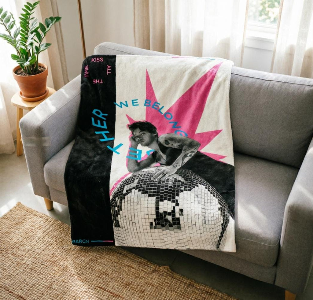 Harry Styles "Disco Occasionally" Album Blanket Soft Throw, Retro Poster Throw, Fan Gift