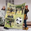 Custom Soccer Photo Blanket, Personalized Name, Team Name, Color Can Be Customized, Team Gift, Spirit Wear, Mom Dad Fan Gear, Home Decor
