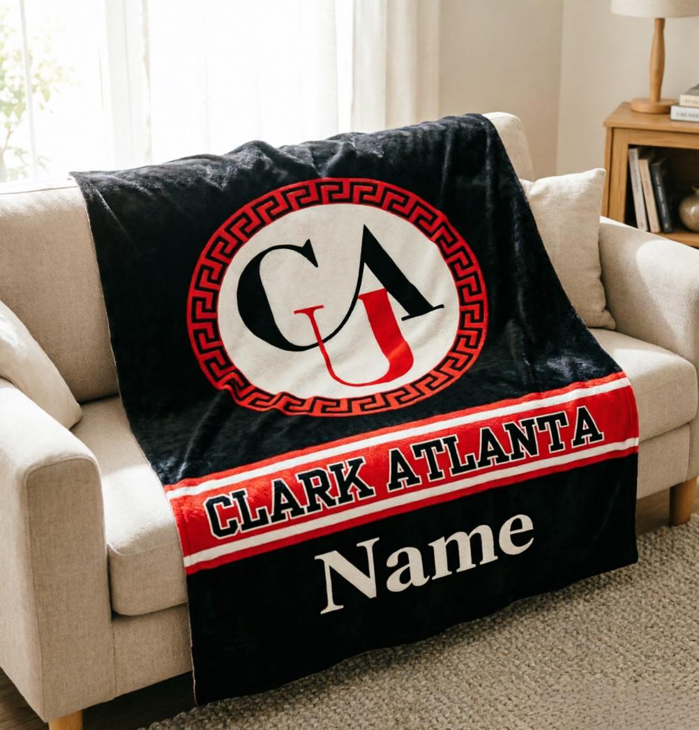 Personalized Clark Atlanta University Throw Blanket – CAU Alumni Game Day Gift